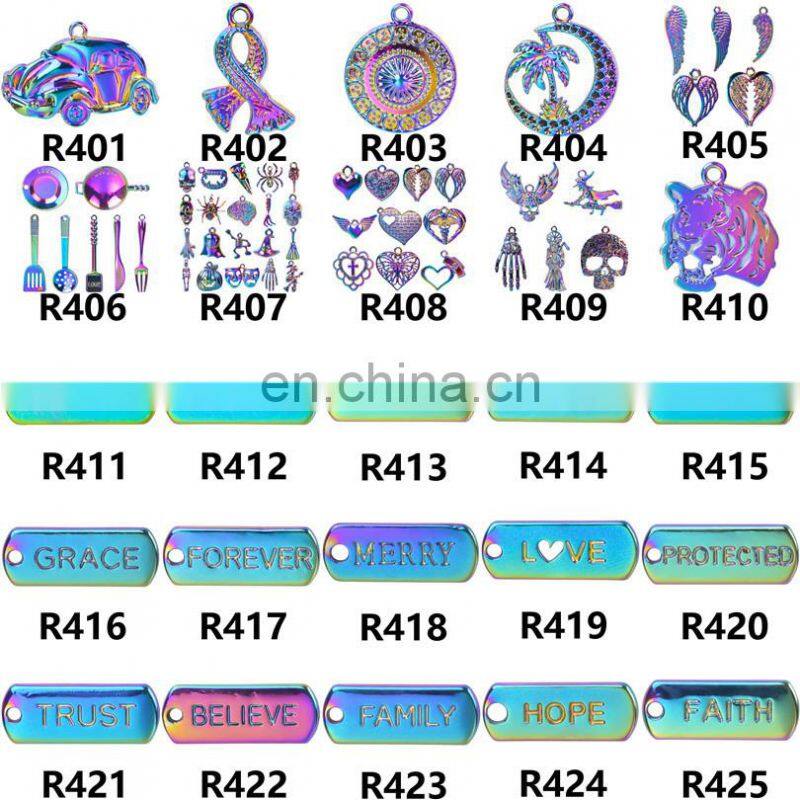 100Pcs Mixed Colorful Metal Animals Charms Beads For Jewelry Making DIY Bracelet Pendant Necklace Accessories Findings