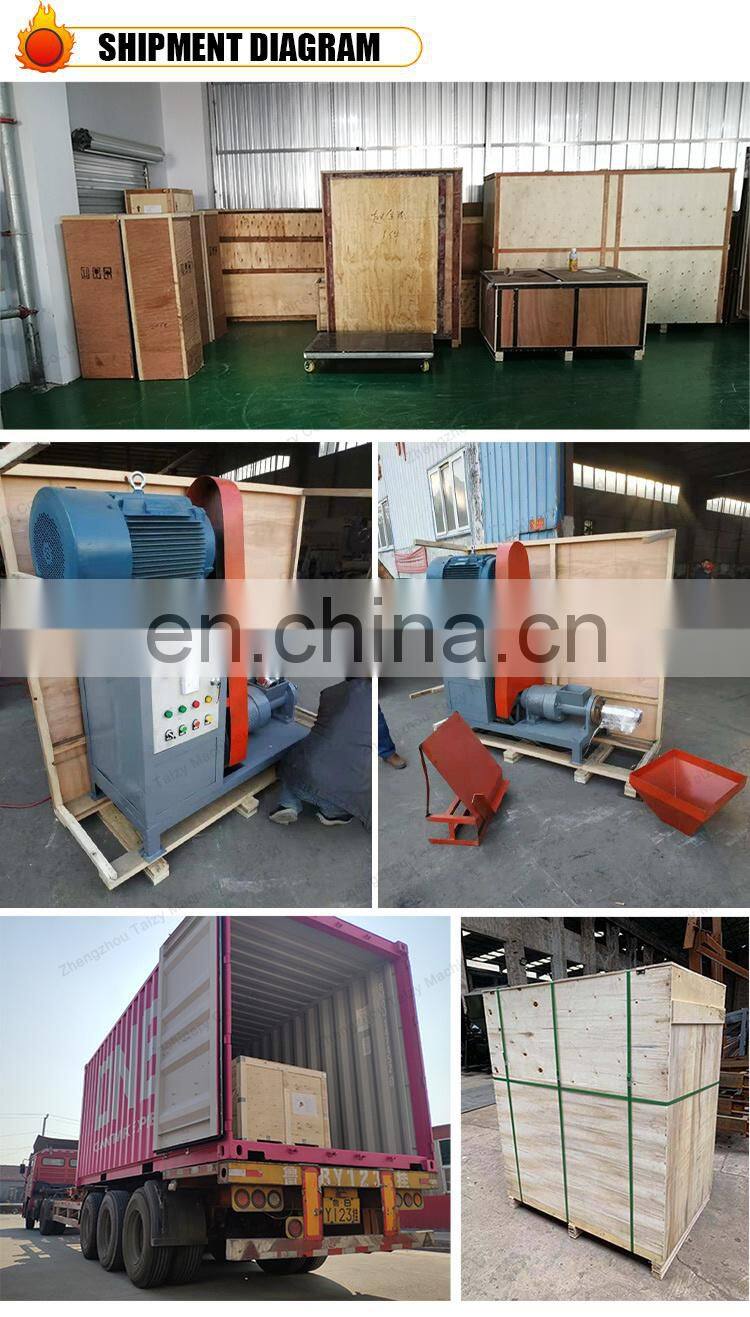 Reasonable price Fully automatic wood waste sawdust screw briquetting charcoal making machine
