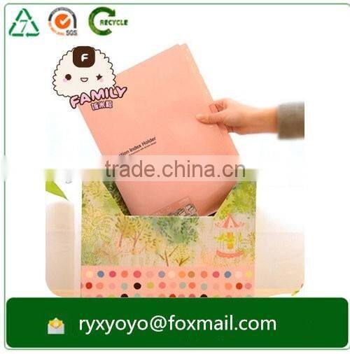 a4 size custom printed pp plastic L shape document clear file folder with inserts