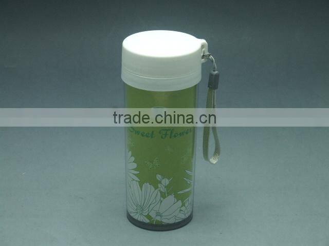 handle water bottle with screw top lid plastic