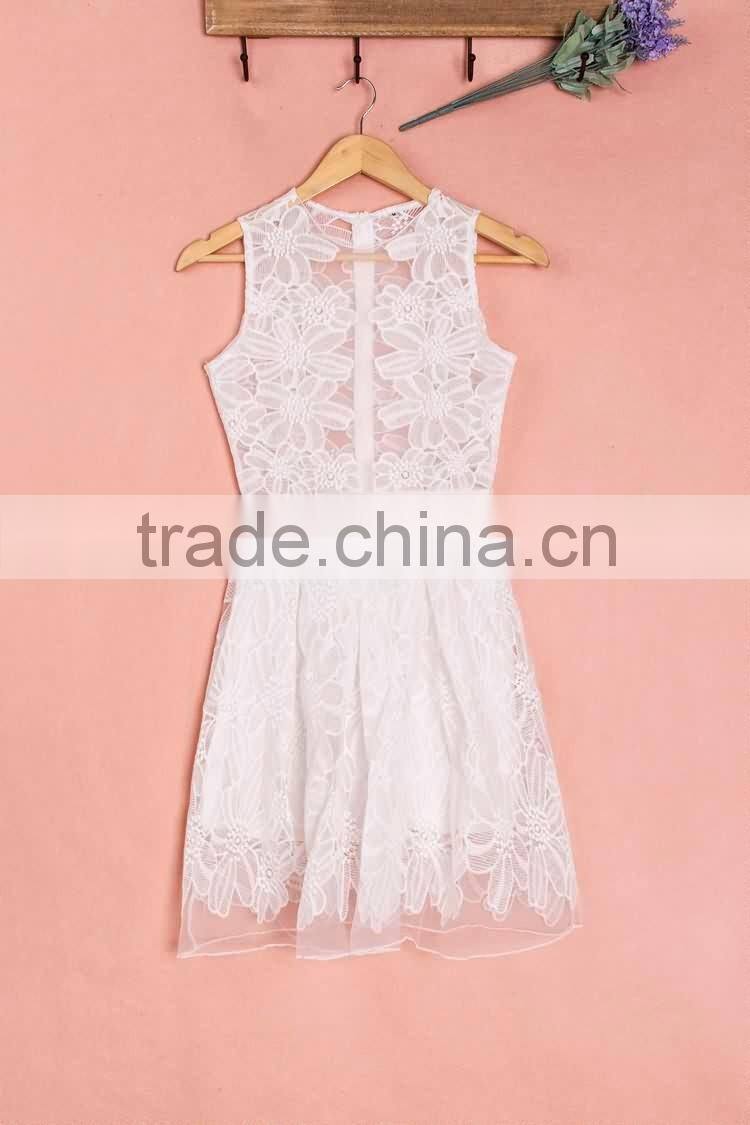 new fashion ladies dress sleeveless lace dress sexy evening dress