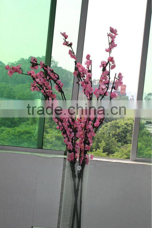 artificial pink chinese wintersweet flower branch for beauty room /enviroment /things