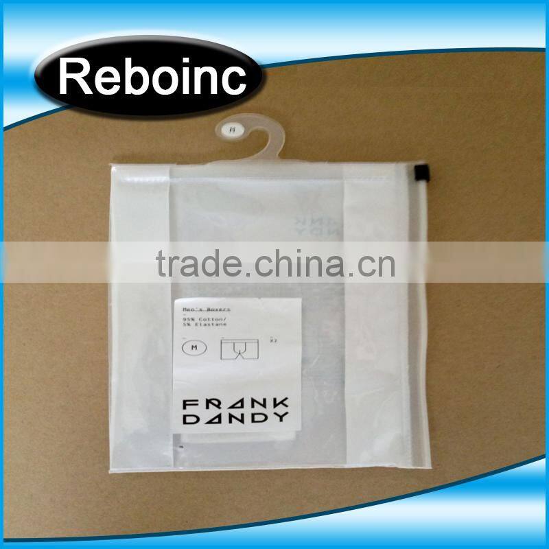 Logo printed eva hook bag for underwear packaging XYL-E123