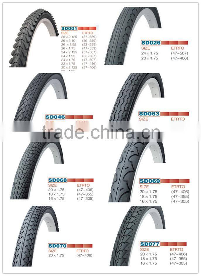 new design 20x1.75 bmx bicycle tire