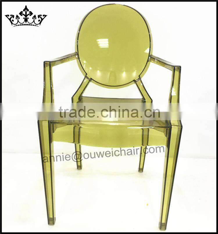 stacking PC armchair / dining PC chair / Oliver green chair