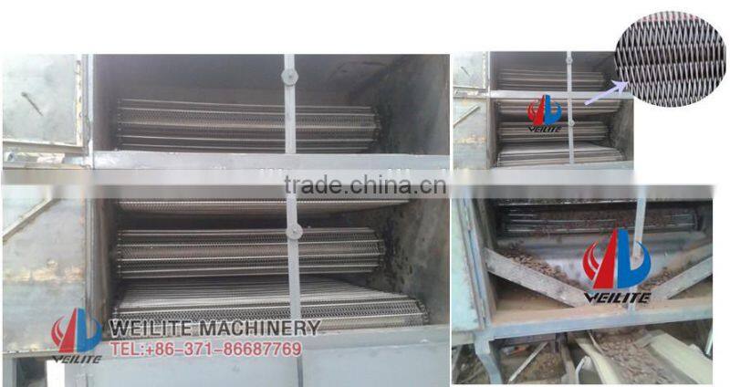 multi-layers coal briquettes/pellet material mesh belt dryer / steel mesh belt dryer