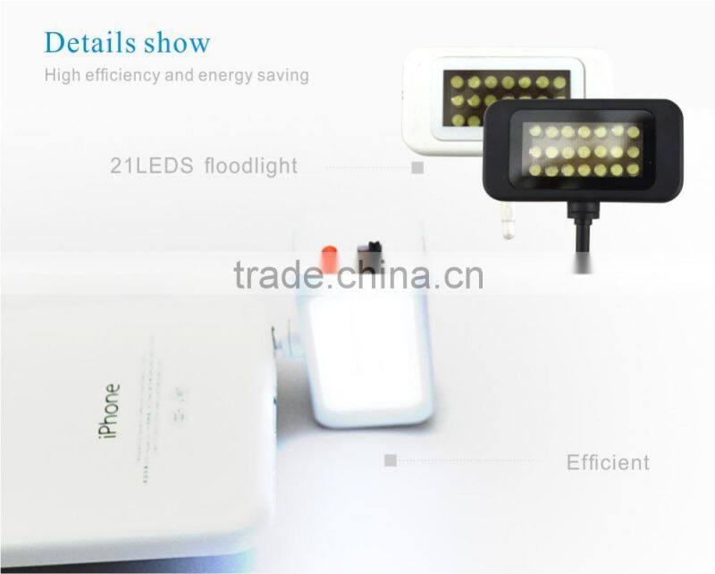 Hot sale selfie speedlite led flash light mobile phone flashing light for andriod phones, ios phones