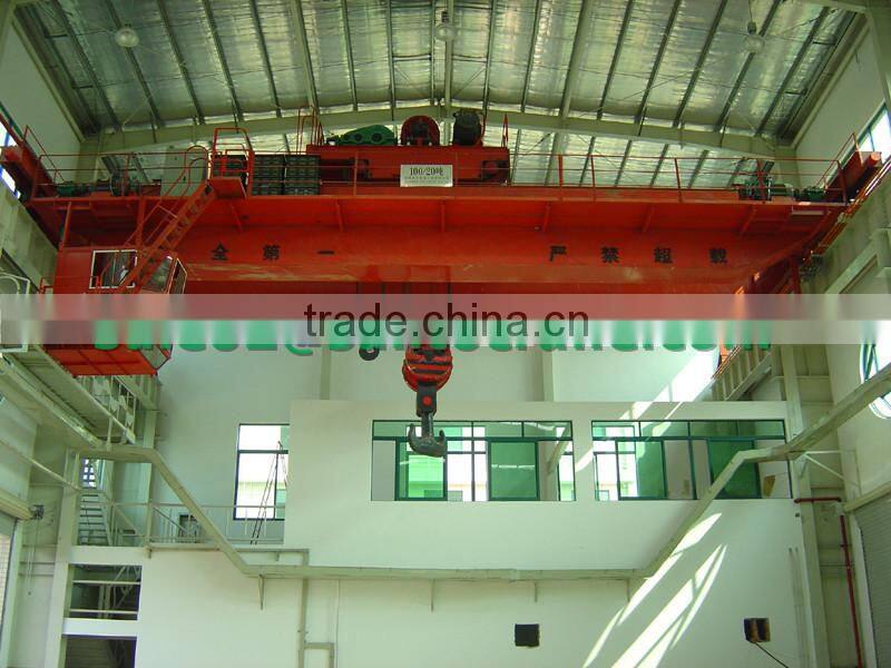 Mobile Rail-Way Double Trolley Overhead Crane For Lifting goods