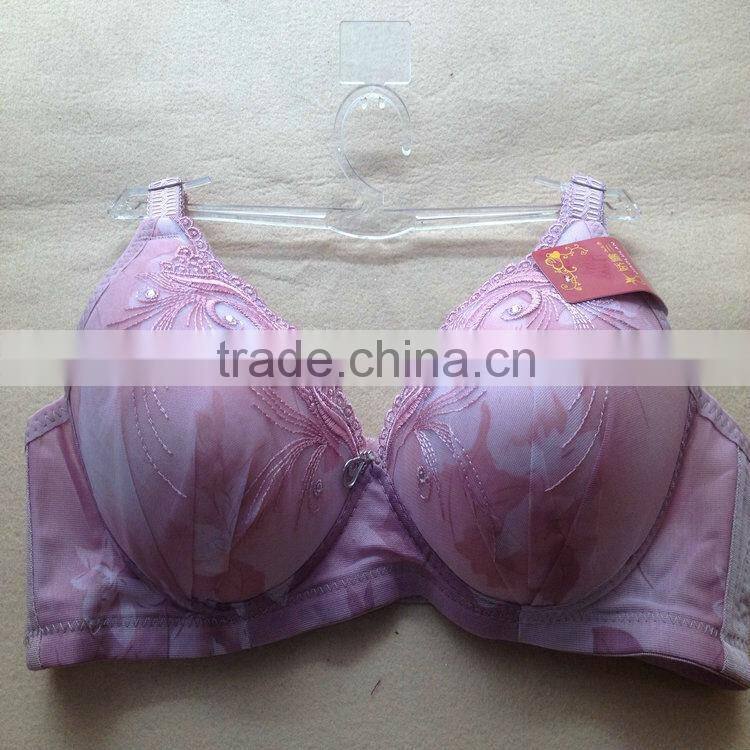 1.15USD 36-42C Cup High Quality Adjustable Fashional Ladies Sexy Bra Without Rim Inside, Fat Women Push Up Sexy Bra(gdwx212)