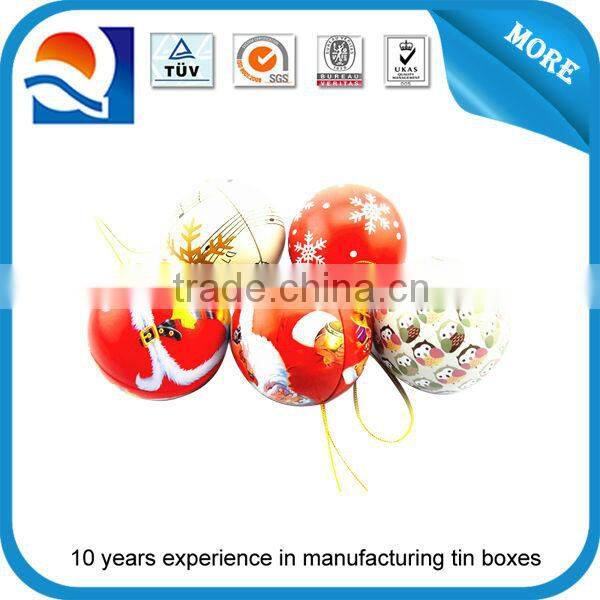 Customized christmas football tin box