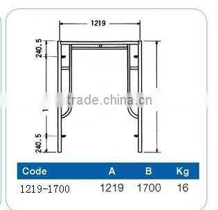 Walk throught H frame steel scaffolding