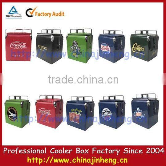 outdoor metal beer carry cooler