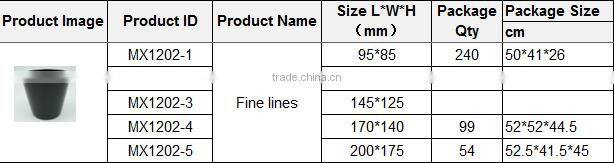 Hotsale colorful garden flower pot Wholesale MX1202-2 Fine lines Melamine flower pot