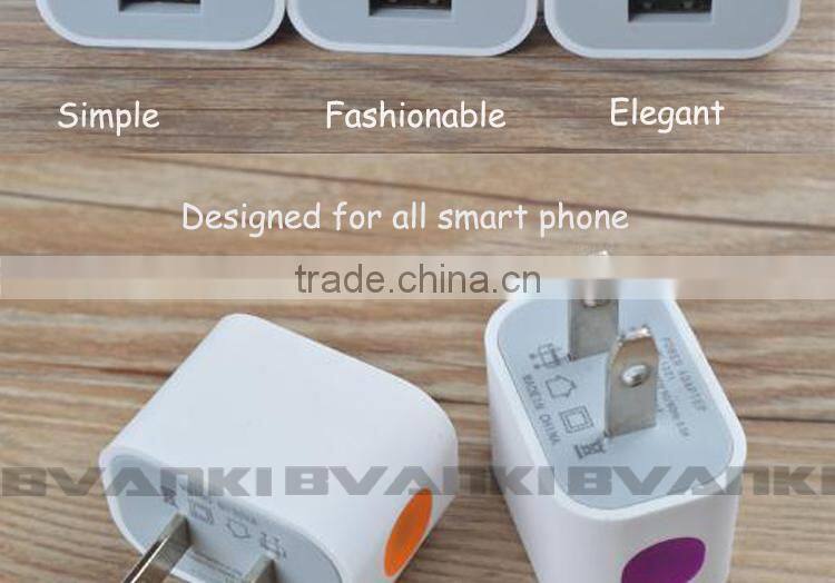 new premium Phone accessory wall usb charger for iphone wall charger, US wall mount usb charger free samples