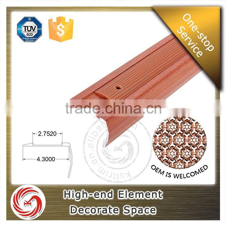 Durable in use rounded stair nosing rubber aluminium stair nosing