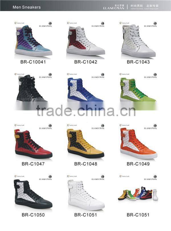 Colorfule leather sneaker trendy fashion shoe sneakers shoes for men