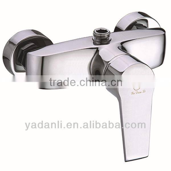 wall mounted chrome zinc alloy handle brass bath shower mixers