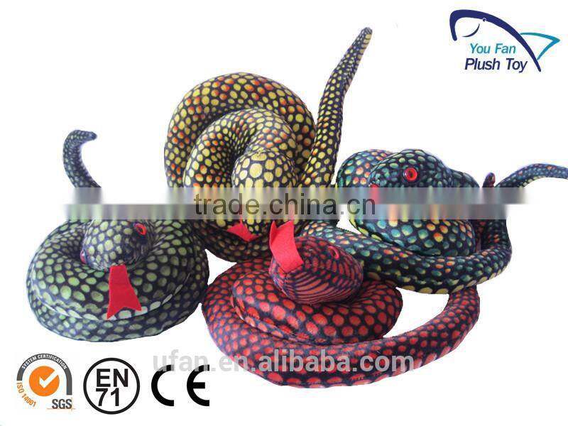 wholesale lifelike snake shape plush toy