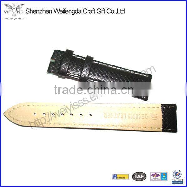 New Arrival Black Mens Fashion Leather Custom Western Watch Band