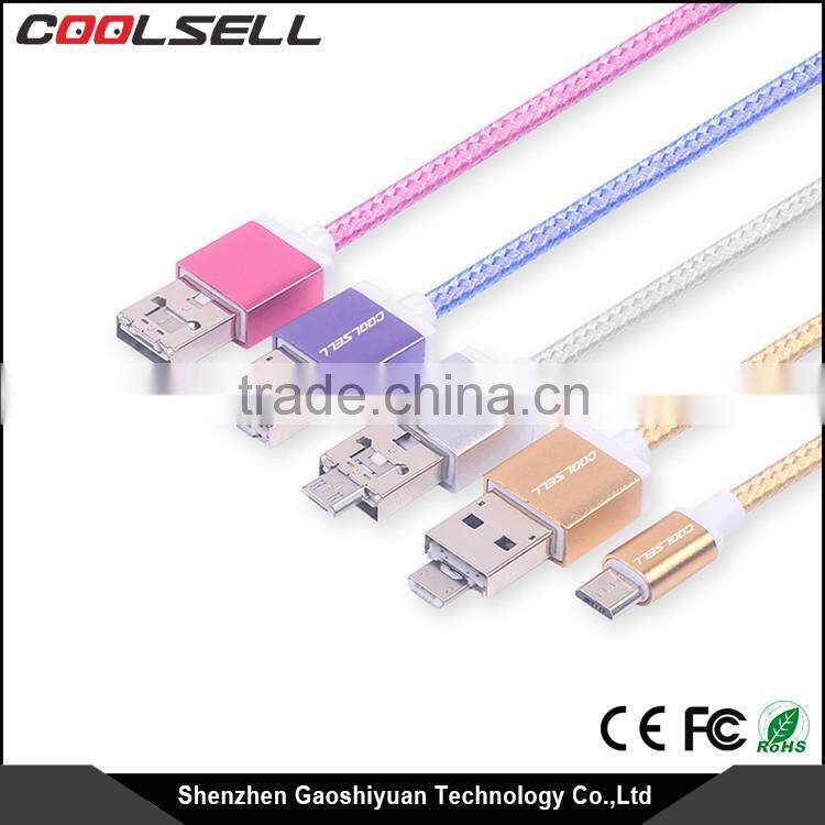 Mutil function OTG usb cable Braided usb cable with OTG function