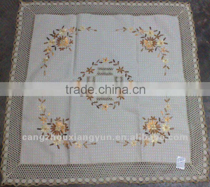 Polyester tablecloth cotton lace ribbon embroidery