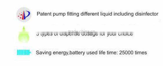 automatic hand sanitizer dispenser for liqud, foam, spary type, wall mounted refilled auto soap dispenser