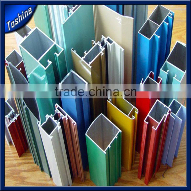 anodized custom types of extruded odm&oem aluminum profile