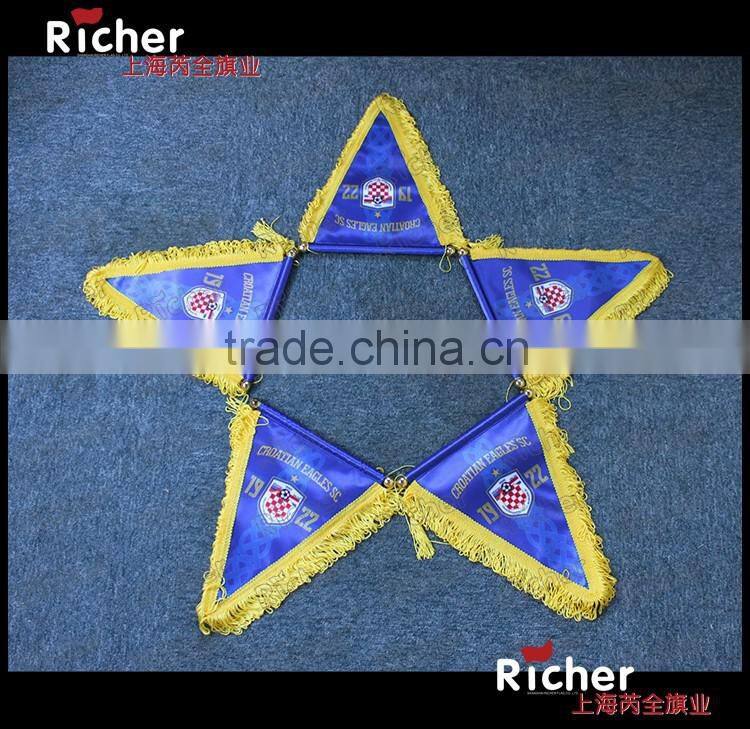 Custom material embroidery flag gift flag club flag
