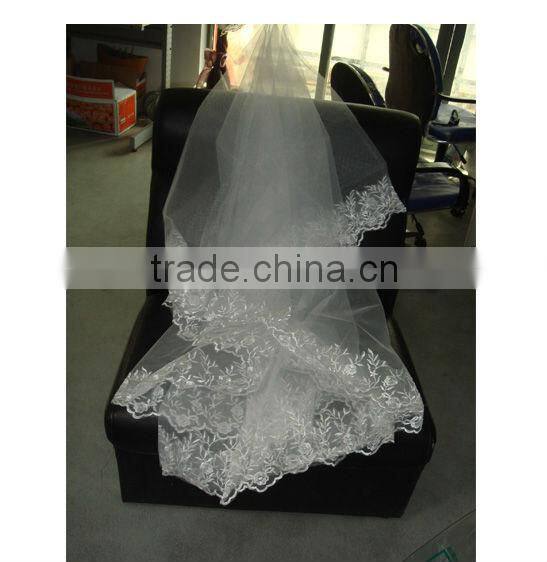 white wedding veils