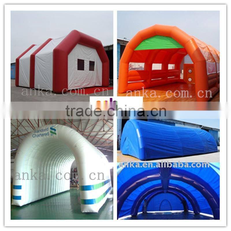 Airtight type inflatable spider tent with clear windows