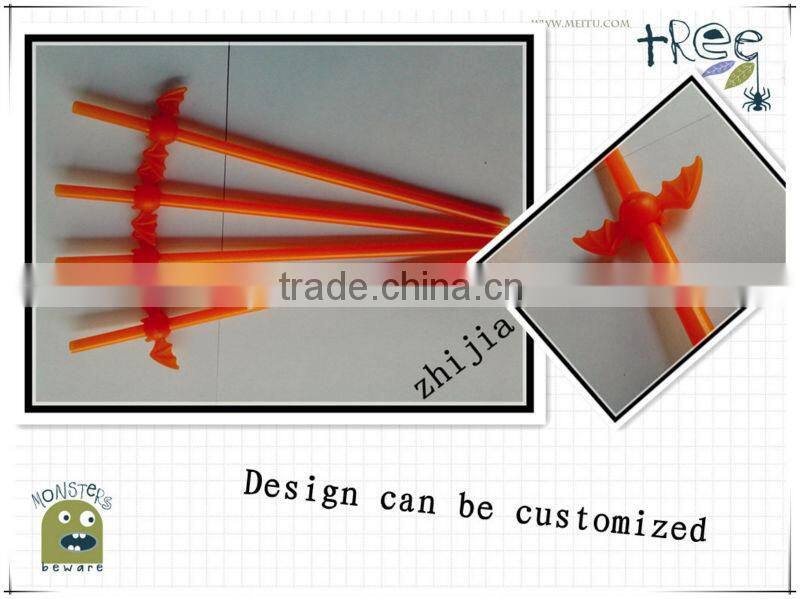 Clear wrapped red plastic drinking straw