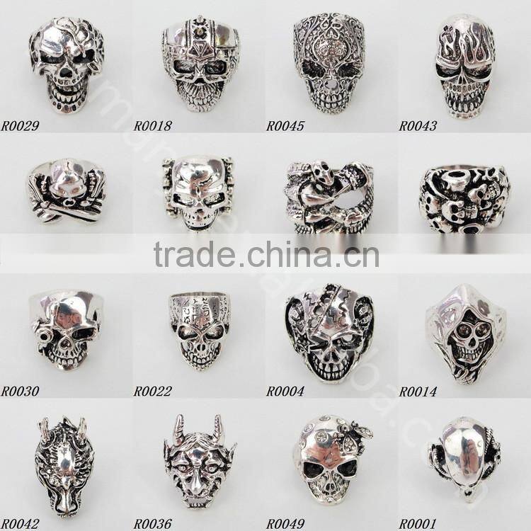 Hot Selling buy wholesale direct evil eye jewelry skull lip ring jewelry R27