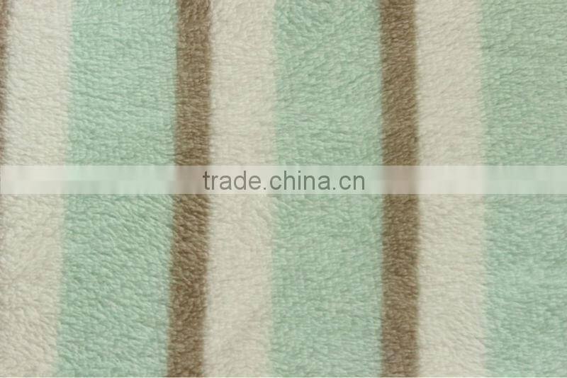 plain dyed coral fleece fabric