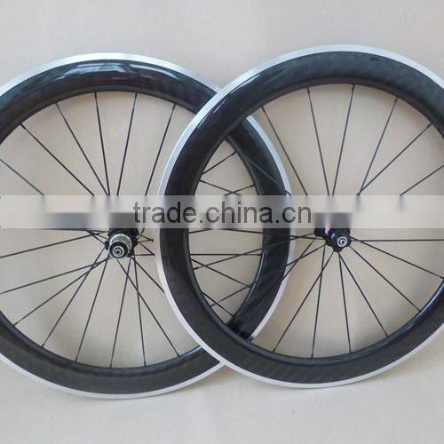 UDELSA Road 60mm Carbon Wheelset with alloy braking surface 25mm wide