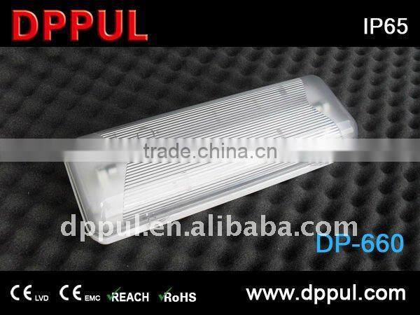2016 Newest Emergency bulkhead lamp DP660S IP65 Bulkhead 2x8w fluorescent Emergency Light