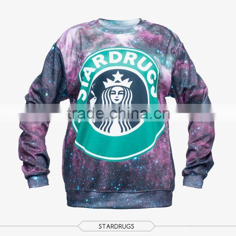 fashion enjoy coffee high quality 3d digital print fullprint crewneck sweatshirt spring autumn unisex custom oversized pullover