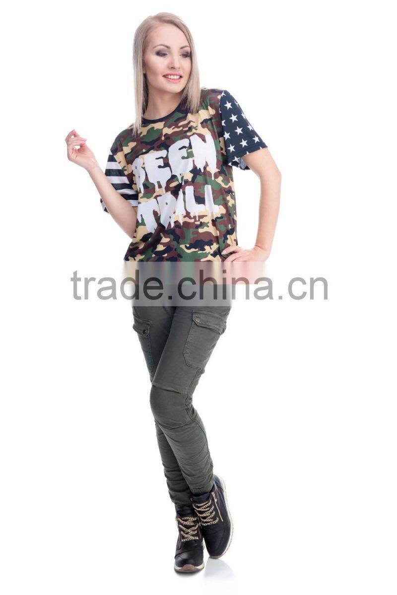 Factory New Arrived 3D Print Wholesale Sports Tshirt T-shirt