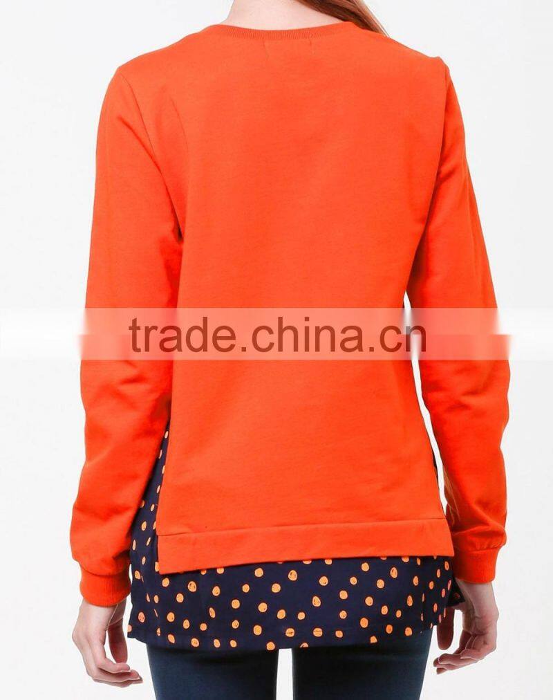 China OEM Garments , Knitted Kids Pullover Sweater , Cotton Gilrs Autumn Tops