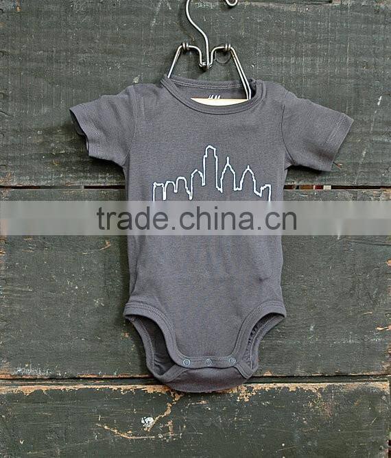 Hot sale100%Cotton baby animal rompers short sleeve onesie