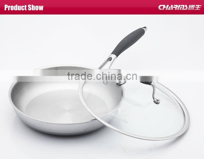 Charms Induction bottom Stainless Steel No oil green pan