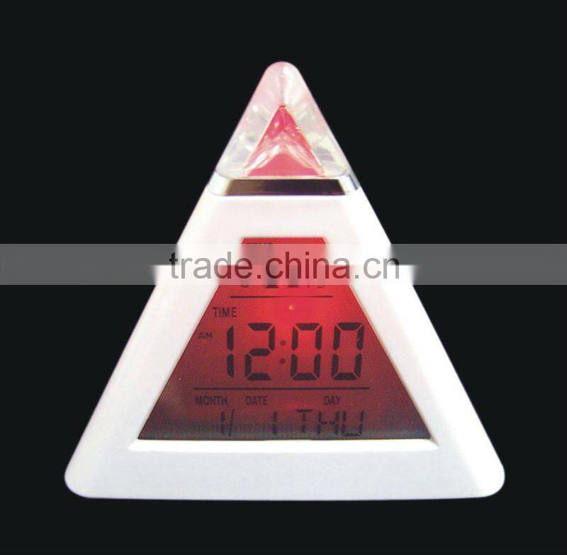 colorful cube digitals alarm clock with calendar