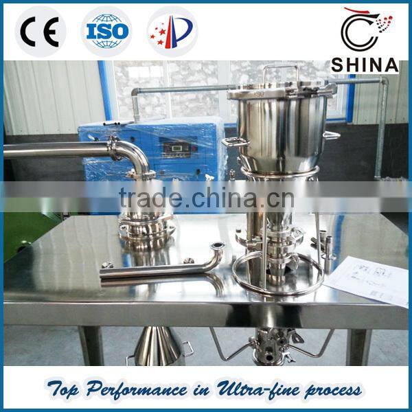 lab micronizer jet mill for micron dry powder in GMP standard