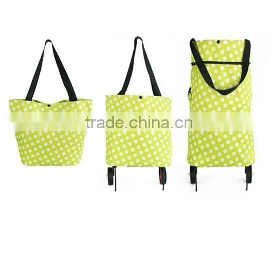 Handled Style and Polyester Material Multifunctional trolley shopping bag