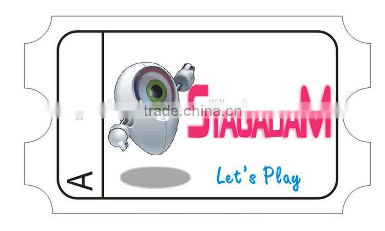 Import china products double side color printing redemption ticket