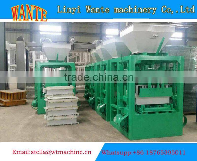2015 QT small scale concrete block making machine/brick molding press machine