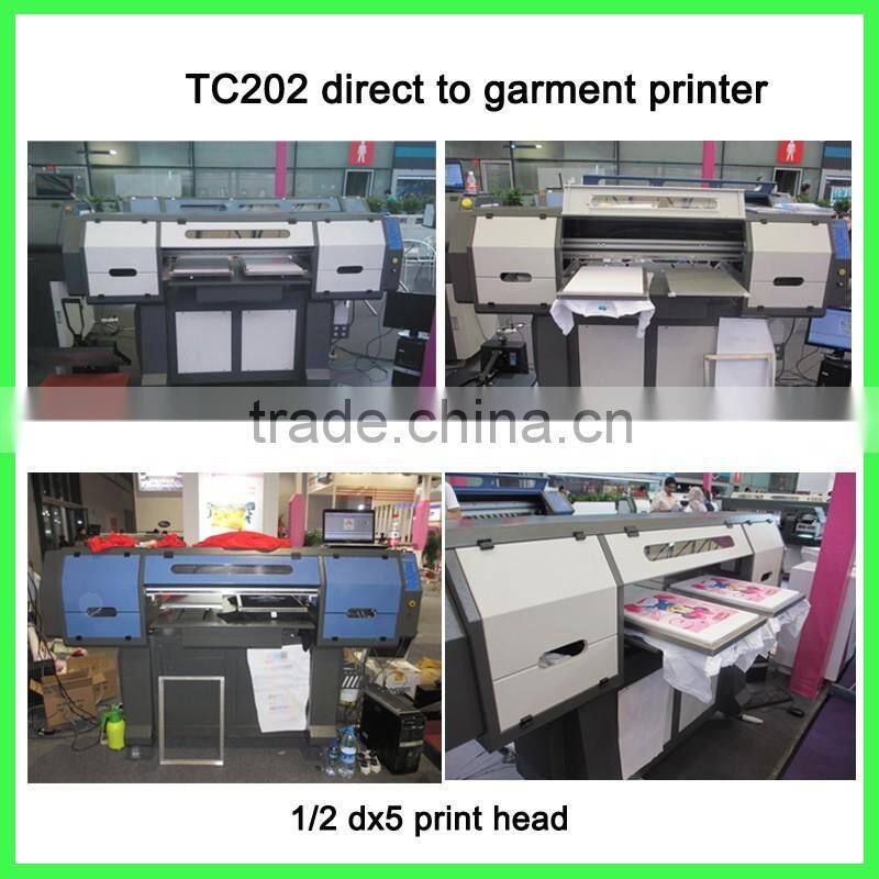 hot sale dx5 head flatbed printing mache for t shirt