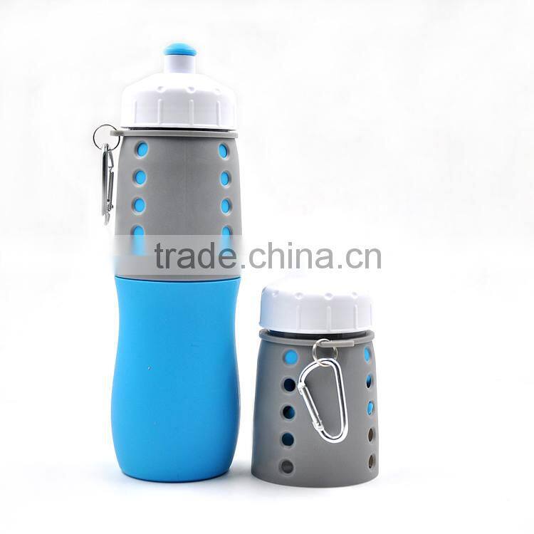 Silicone Water Bottle Design Patent 650ML Silicone Sport Bottle
