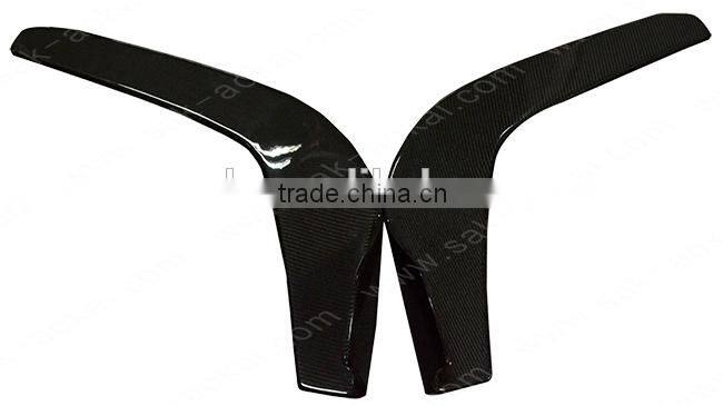 Top real carbon fiber car front bumper splitters for universal type
