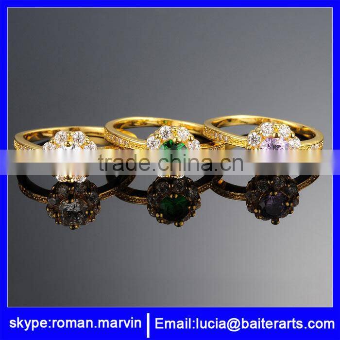 Gold plated stainless steel gold ring designs for couple,engagement gold rings for lovers