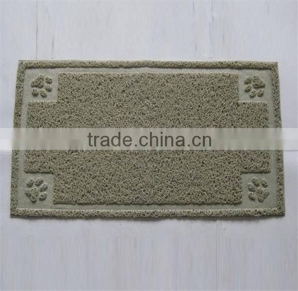 Square shape Pet litter mat for cats/PVC mat/ litter catcher mat China wholesale pet accessories